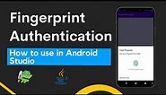 Biometric Fingerprint Authentication in android studio | How to add fingerprint in android studio