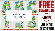 How to Create Printable Letters and Numbers - Cocomelon Theme Free Download