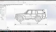 Toyota Land Cruiser - Vehicle Blueprint 3D Modeling - Solidworks