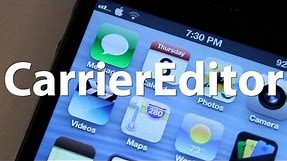 CarrierEditor - Change Carrier Logo for iPhone - No Jailbreak Required