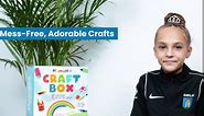 Craft Box for Kids - 10 Creative Arts and Crafts for Kids Ages 4-8, Fun, No Mess Educational Preschool & Homeschool Art Projects, Toddler Crafts Kit Supplies, 3 4 5 6 7 8 Year Old Girls & Boys