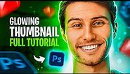 Make Glowing youtube thumbnails in Photoshop | Full Tutorial