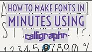 How to make fonts in minutes using Calligraphr!