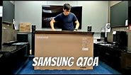 Samsung Q70A QLED Unboxing, Setup with TV and 4K HDR Demos