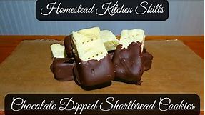 Chocolate Dipped Shortbread Cookies | Chocolate Dipped Shortbread Cookie Recipe