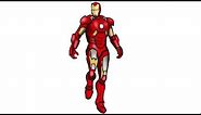 How to Draw Iron Man - EASY Step by Step Tutorial