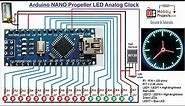 Arduino NANO Propeller LED Analog Clock
