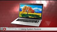Toshiba How-To: Perform a system restore when using Windows 10