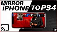 HOW TO MIRROR ANY iPHONE TO PS4 ||EASIEST WAY||