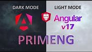 Angular v17 using PrimeNG to apply Dark and Light Mode | Angular Dynamic Theming