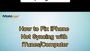 How to fix iPhone not syncing with iTunes.#itunes #iphone