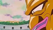 Goku becomes ssj4 against Nuova Shenron