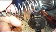 How to make a retaining clip for a cv axle