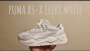 UNDERRATED??? PUMA RS-X EFEKT TRIPLE WHITE UNBOXING AND ON FOOT REVIEW RSX RS-X RS-Z RS
