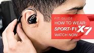 Guide: How to Wear the MEElectronics Sport-Fi X7 Bluetooth Wireless Earphones