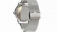 Kenneth Cole New York Men's Diamond Quartz Watch with Stainless-Steel Strap, Silver, 22 (Model: