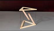 How to make Anti-gravity Structure | science project | Tensegrity structure