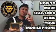 HOW TO DESIGN FRATERNITY SEAL/LOGO USING CELLPHONE || TAU GAMMA PHI SEAL