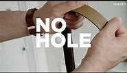 Micro adjustable No Hole belts for men by Haldèn.