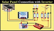 Solar Panel connection with Inverter for Home | Solar Inverter Connection Diagram |