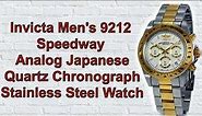 Invicta Men's 9212 Speedway Analog Japanese Quartz Chronograph Stainless Steel Watch