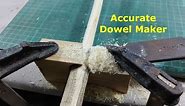 How to make Wooden Dowels - Homemade Dowel Cutter - DIY Dowel Jig