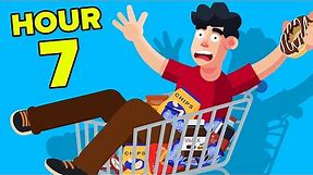 Spending 24 Hours In Grocery Store || FUNNY CHALLENGE & EXPERIMENT