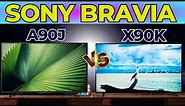 Sony A90J 83 Inch TV vs Sony X90K 75 Inch 4K Ultra HD TV | The Best Budget UHD Smart TV Comparison!
