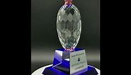 Premium Bowling Pin Crystal Trophy 10 Inches Engraving Included