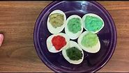 Easter eggs for adults - colored deviled eggs