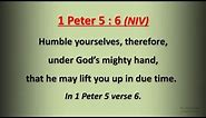 1 Peter 5 : 6 - Humble yourselves - w accompaniment (Scripture Memory Song)