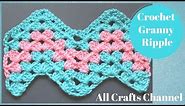 How to Crochet Granny Ripple Pattern