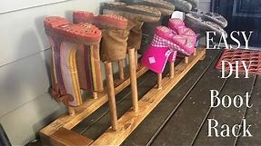 STUPID EASY DIY Boot Shoe Rack | How To Build a Boot or Shoe Drying Rack!!