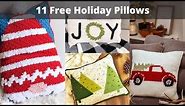 11 Festive Holiday Crochet Pillow Patterns