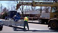 J-J Hooks highway safety barrier installation