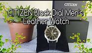 Unboxing CITIZEN BF2011-01E Analog Quartz Black Dial Men's Leather Watch