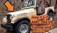 Jeep CJ-7 AMC 304 V8 - Engine Service And Tuning - Spring Cleaning