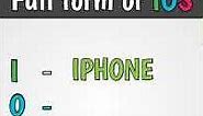 Full form of IOS | iOS full form | iOS ka matlab kya hota hai #IOS #G2K_Fact #short #shorts#ytshorts