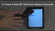 How to reset the pairing between the AirTurn BT-105 and an iPad