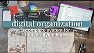a complete digital organization system for uni: OneNote + Todoist + notebook | get organized with me