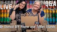 Stencil a DIY Phone or Tablet Stand | Easy Smartphone Holder Ideas | Stand for Video Recording