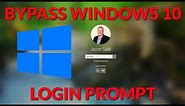 Bypass Windows 10 Login Prompt