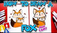 How To Draw A Mom And Baby Fox