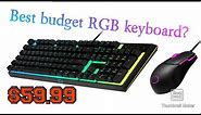Best BUDGET RGB Keyboard? Coolermaster MS110 Review