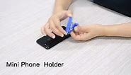 How to use the mini phone holder