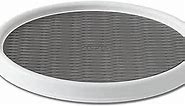 Copco Basics Non-Skid Pantry Cabinet Lazy Susan Turntable, 12-Inch, White/Gray