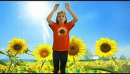 I Am A Little Sunflower | Flower Rhymes For Kids | Action Song for Kids | Time 4 Kids TV