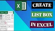 How to Create a List Box in Excel - With the Vlookup Formula