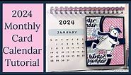 2024 Monthly Card Calendar / The Stamps of Life / Multi Cinch Tutorial