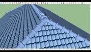 Realistic hip Roof with Sketchup